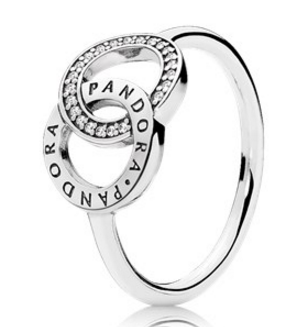 Anillo Pandora Signature círculos entrelazados plata
