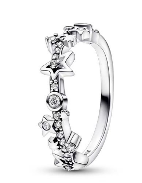 Anillo Pandora constelación estrellas plata