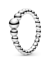 Anillo Pandora cuentas graduadas plata
