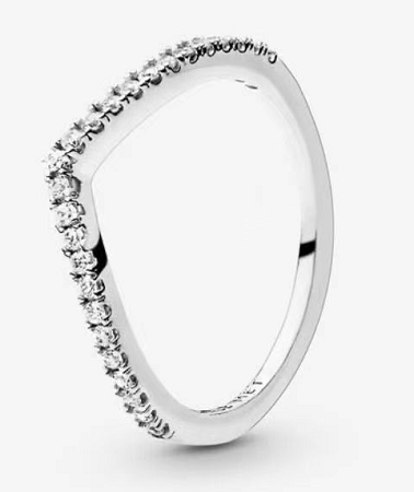 Anillo Cresta Fina Pavé Plata
