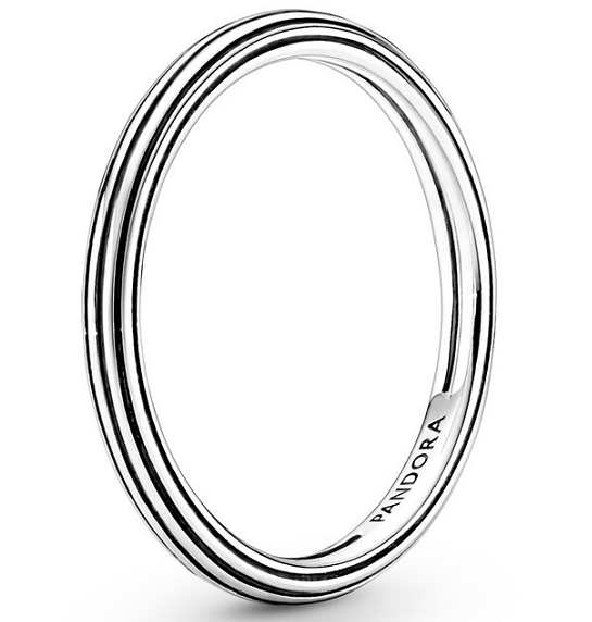 Anillo Triple Línea Lisa Plata