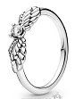 Anillo Pandora Ala Texturizada Plata