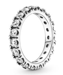 [JZ-287] Anillo Pandora eternity fila circonias plata