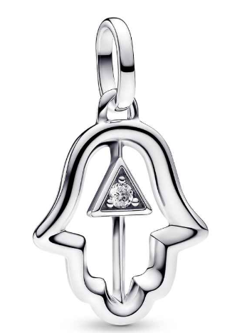 Charm colgante mano de Hamsa circonia Pandora