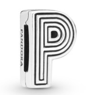 [R17] Charm Letra P Pandora Plata