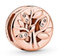 Charm Árbol de la Vida Circonias Baño Oro Rosa