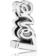Charm Pandora palabra Love plata