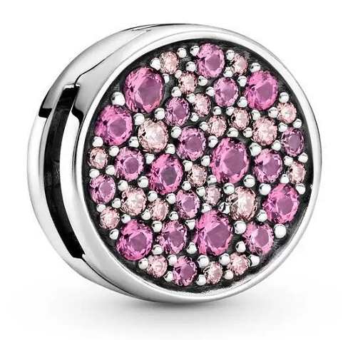 Charm Disco Pavé de Circonias Rosas