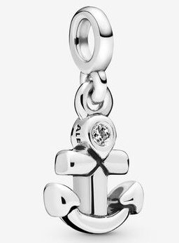 [ME-9] Charm colgante ancla circonia Pandora
