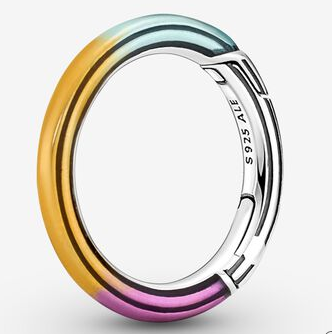 [ME-85] Charm eslabón redondo esmalte degradado Pandora ME