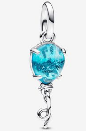 [ME-111] Charm colgante globo cristal azul Pandora