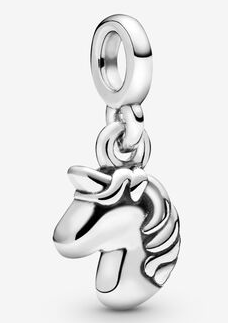 [ME-186] Charm colgante cabeza de caballo plata Pandora