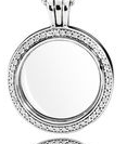 [396484CZ-60] Charm Pandora Medallón Redondo Pavé