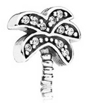 [792182CZ] Charm Pandora palmera pavé plata